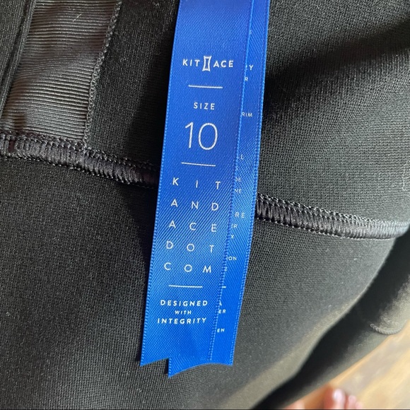 Kit and Ace Black jersey knit high low top - Picture 3 of 4